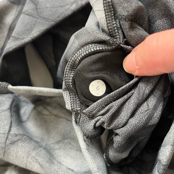 Lululemon Wunder Under Pant Size 6 Midnight Tulle Multi Black - Picture 3 of 10